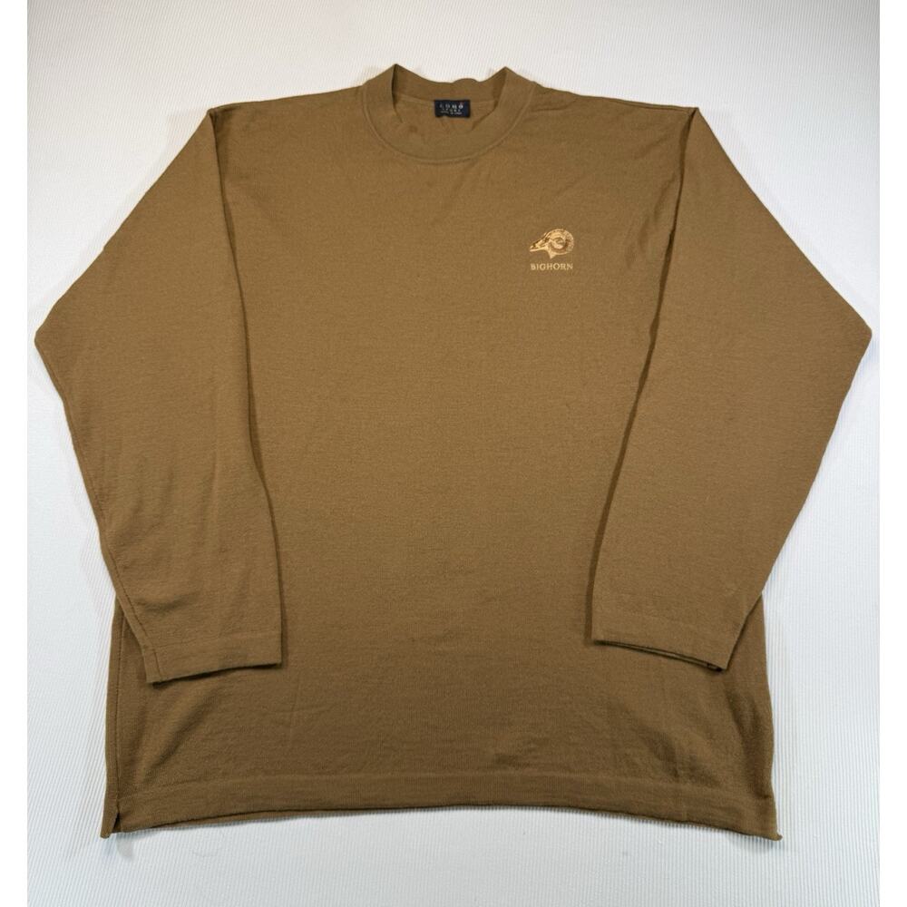 Como Sport Woolmark Merino Wool Sweater Italy Bighorn Men’s XL READ